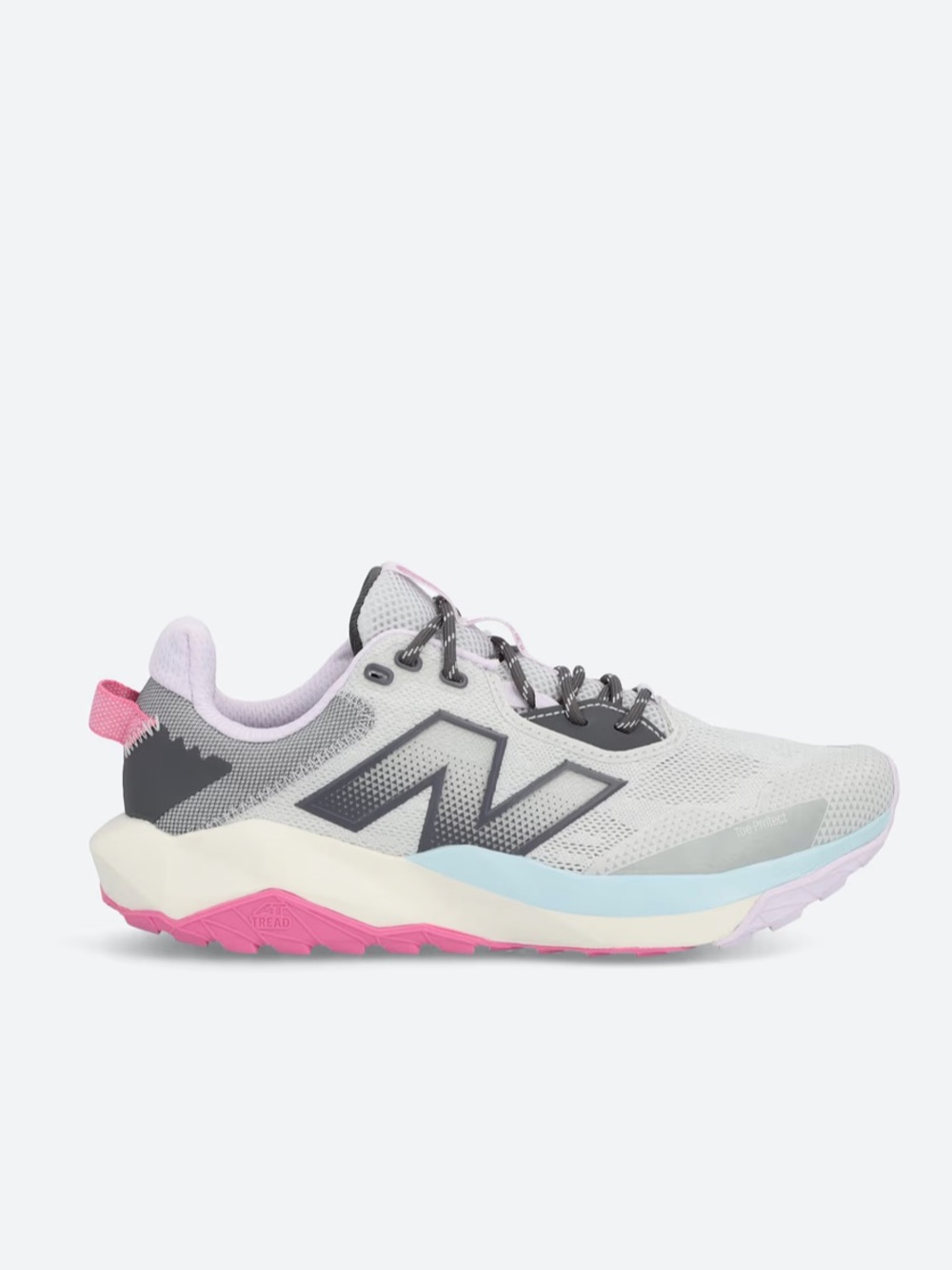 New Balance Dynasoft Nitrel V6- Light Gray, Pink, Lavender, Aqua - Picture 2 of 5